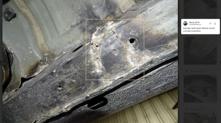 improper welding and corrosion protection